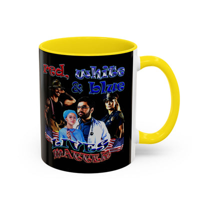 rw&b lives matter - Accent Mug (black)