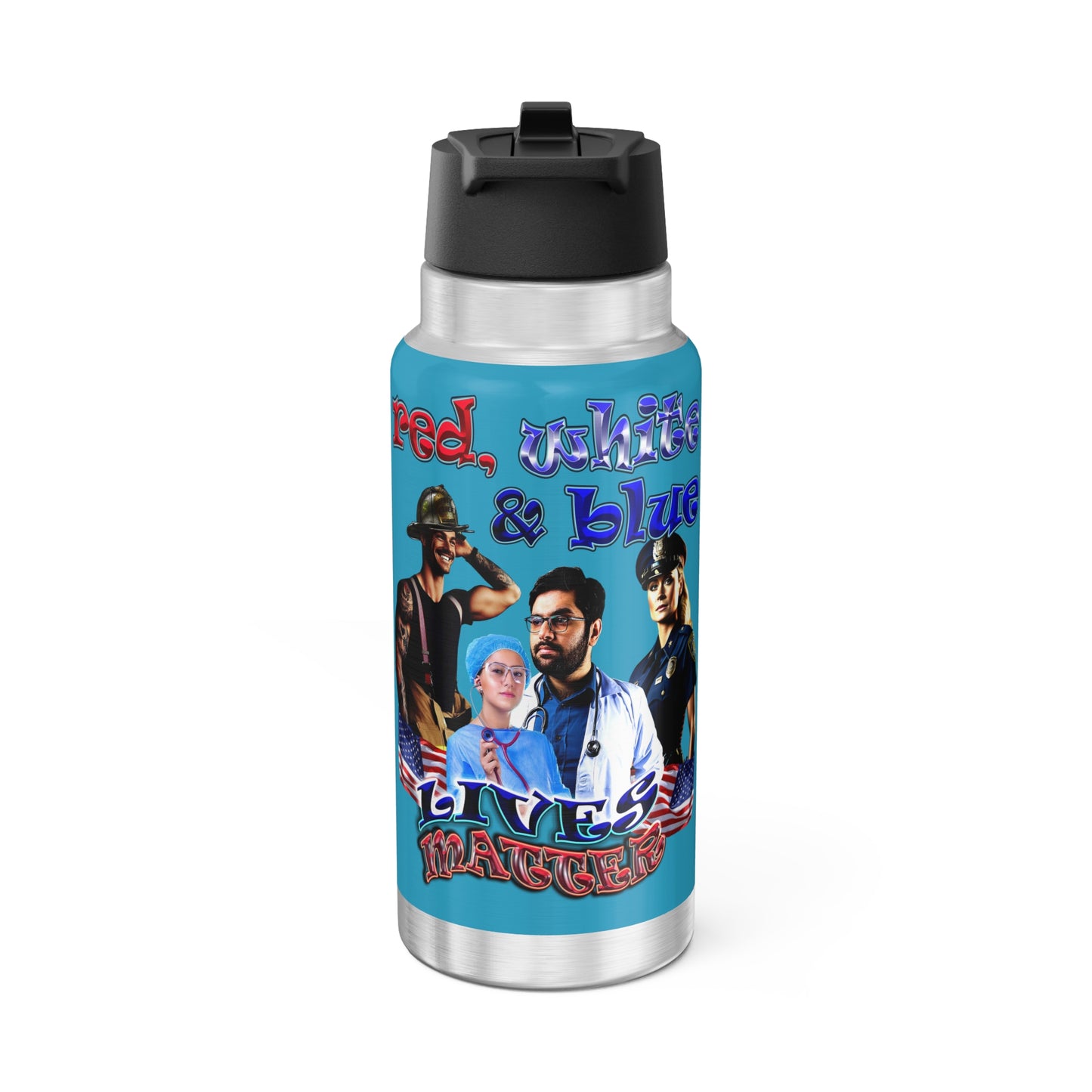 rw&b lives matter - Gator Tumbler, 32oz (turquoise)