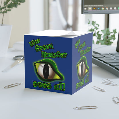 green monster - note cube (dark blue)