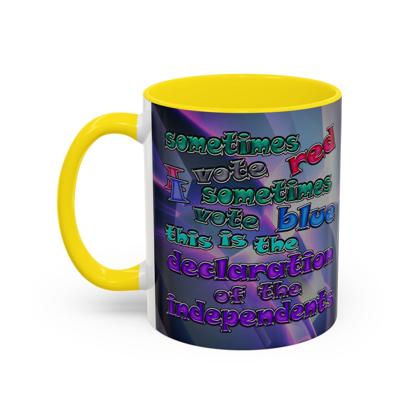 declaration of the independents - Accent Mug (grey-pink wave)