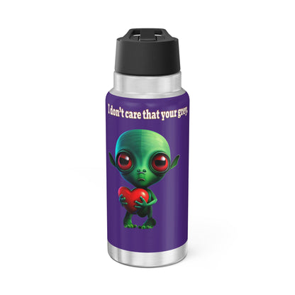 I don't care that your grey - Gator Tumbler, 32oz (purple)