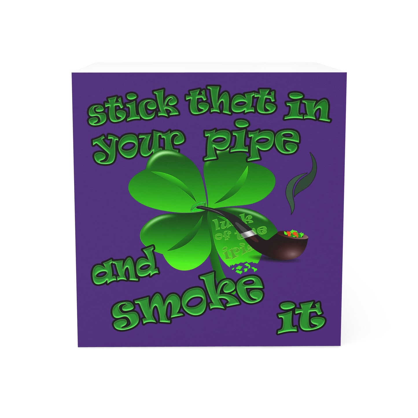 stick that in your pipe and smoke it - note cube (purple)