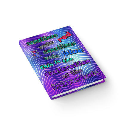 declaration of the independents - journal-lined (purple wave)