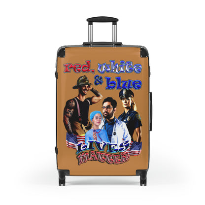 rw&b lives matter - Suitcase (light brown)