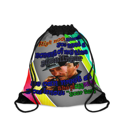 high noon - Drawstring Bag (rainbow split)