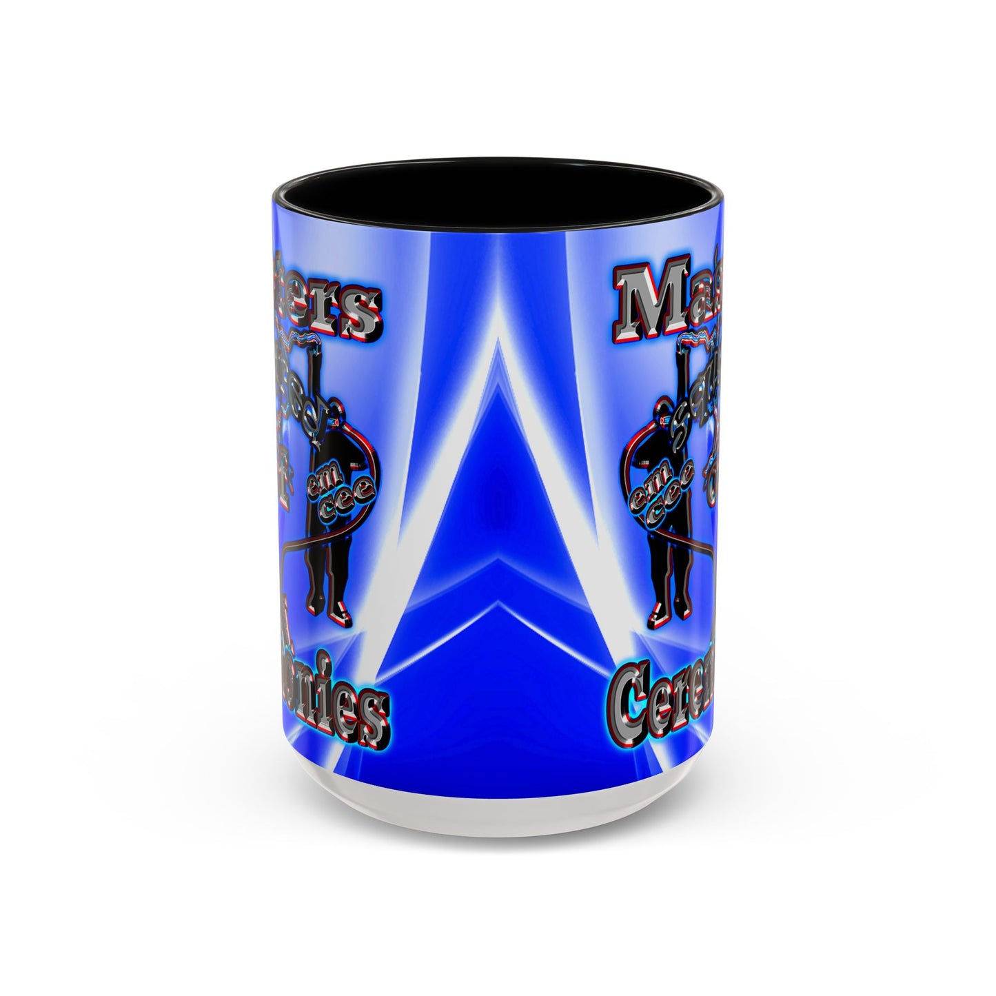 em cee squared - Accent Mug (blue-white wave)