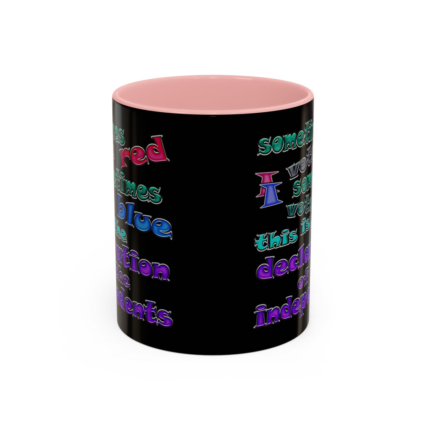 declaration of the independents - Accent Mug (black)