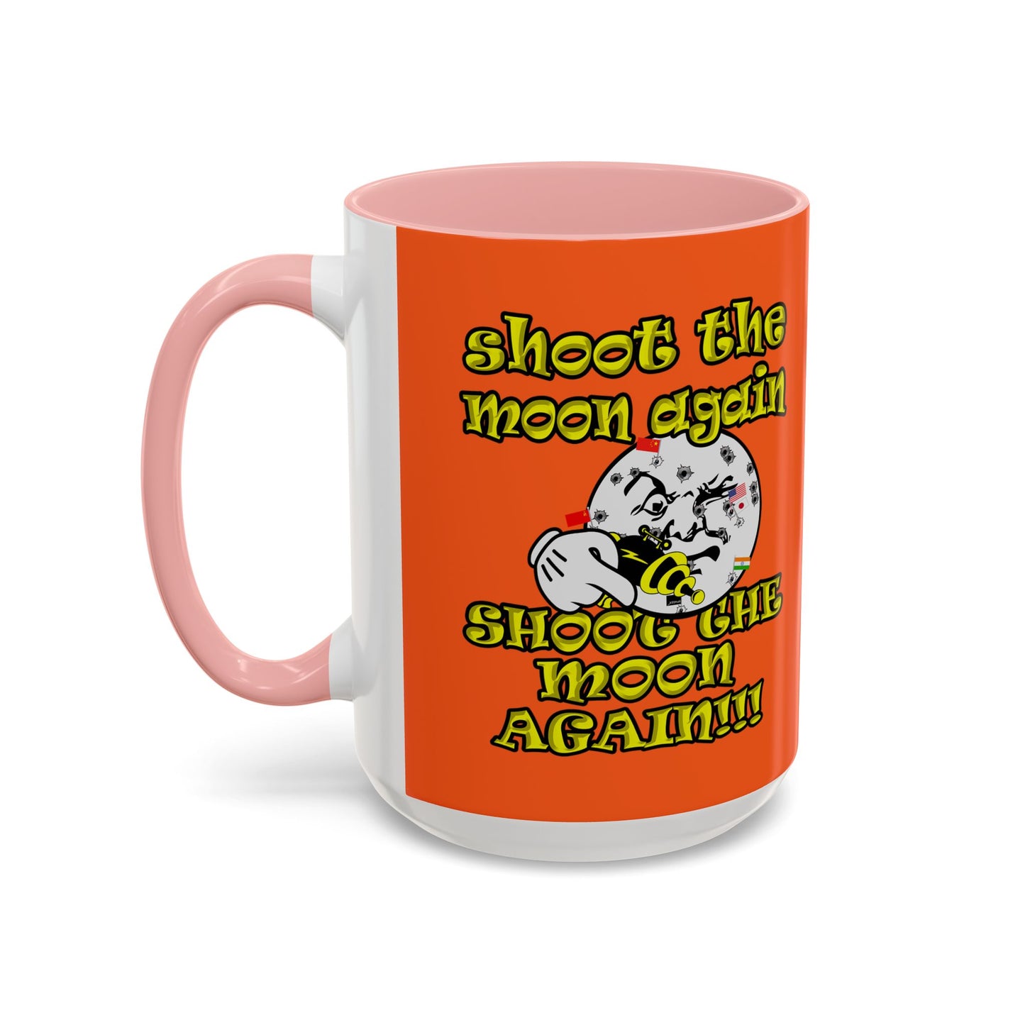 shoot the moon again - Accent Mug (orange)