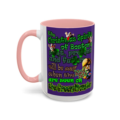 christmas spirits of boston - Accent Mug (purple)