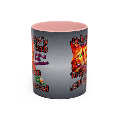 schrodinger's cat - Accent Mug (brushed nickel)