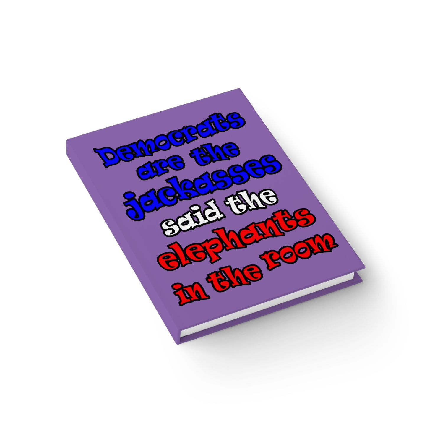 donkeys and elephants - journal-blank (light purple)