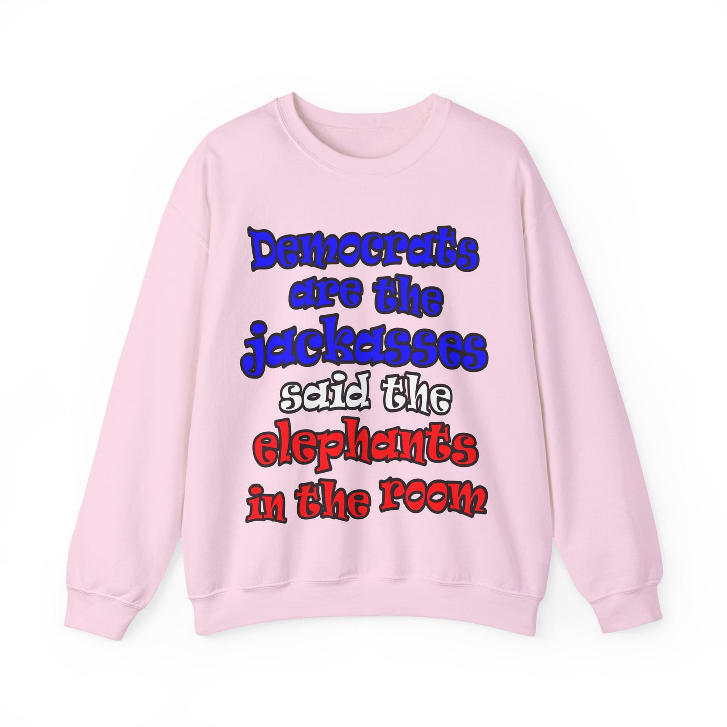 donkeys and elephants - Unisex Heavy Blend™ Crewneck Sweatshirt