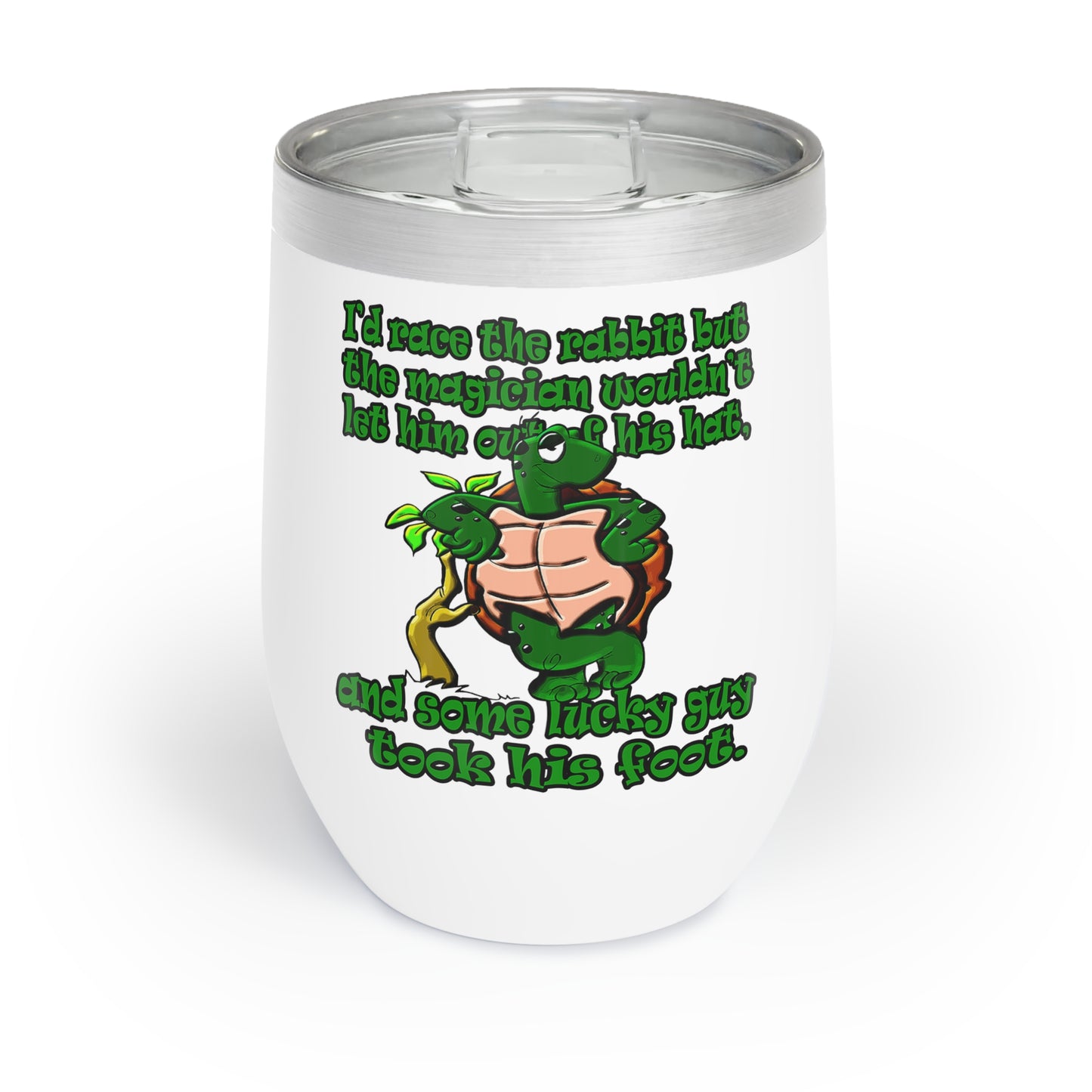 turtle race - Chill Wine Tumbler