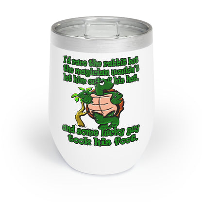 turtle race - Chill Wine Tumbler