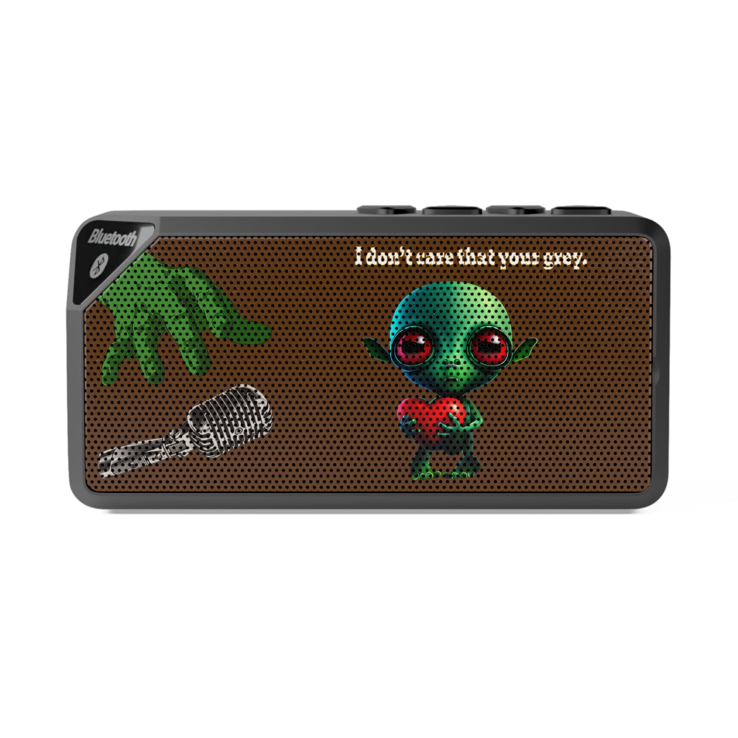 I don't care that your grey - Jabba Bluetooth Speaker (brown)