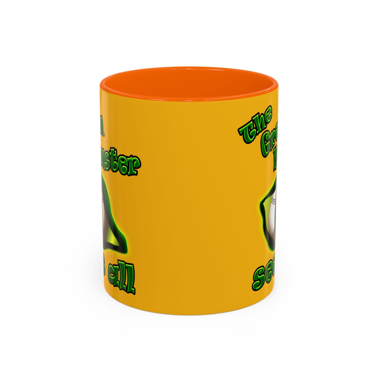green monster - Accent Mug (yellow)