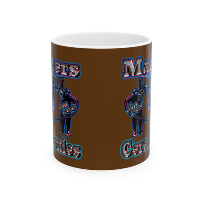 em cee squared - White Mug (brown)
