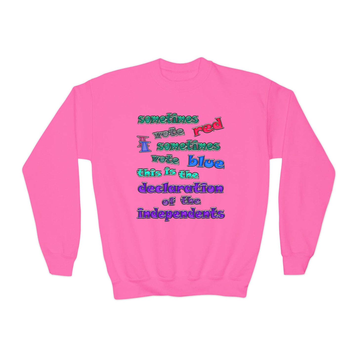 declaration of the independents - Youth Crewneck Sweatshirt