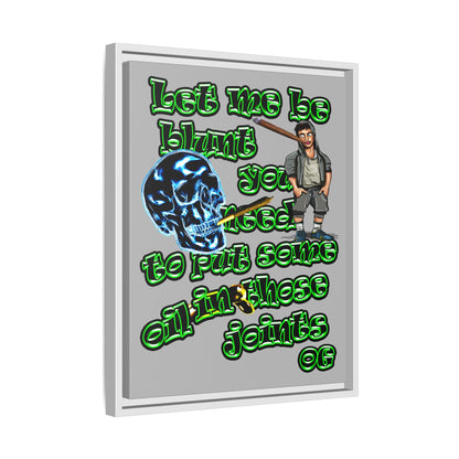 og - framed canvas art (light grey)