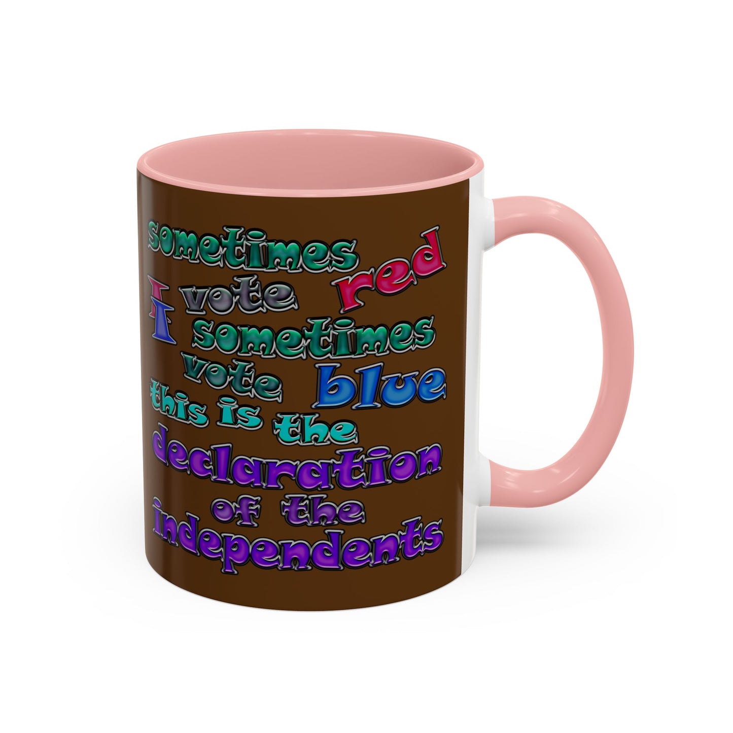 declaration of the independents - Accent Mug (brown)