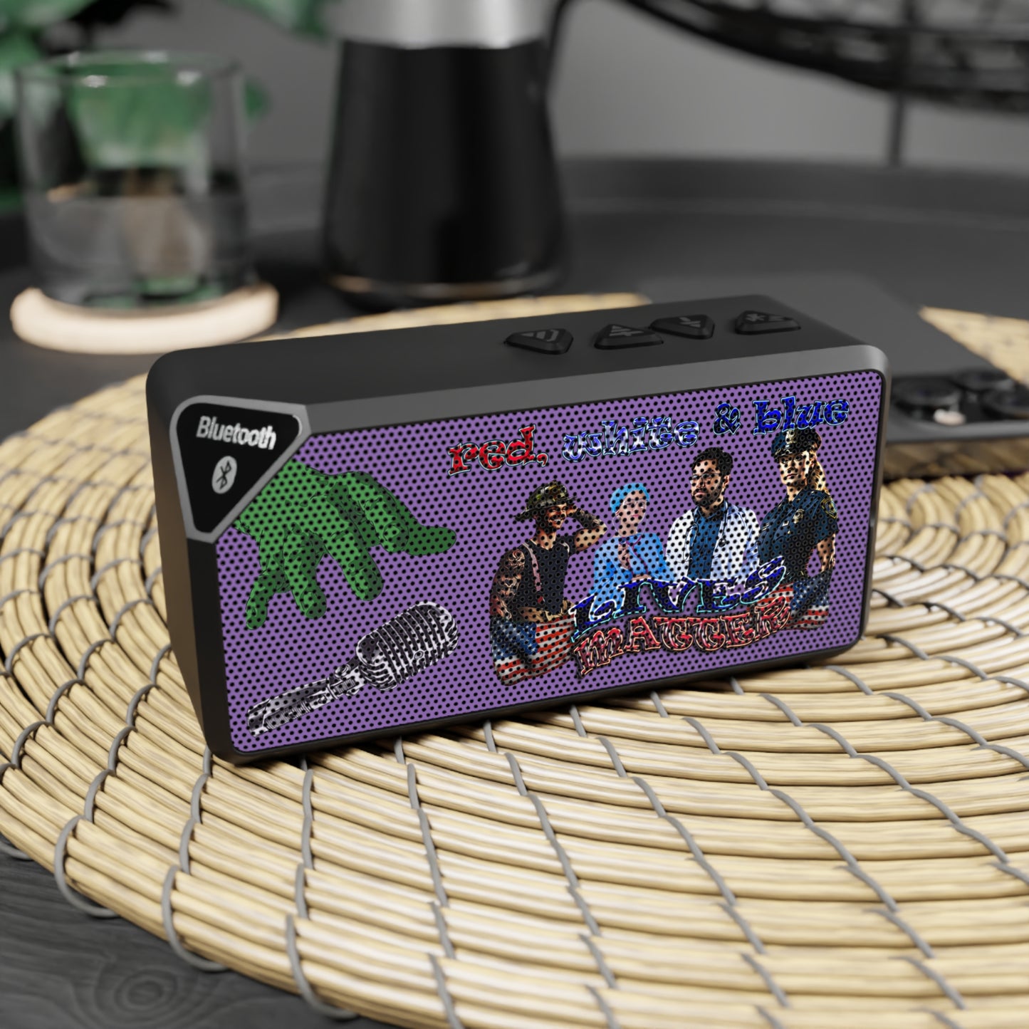 rw&b lives matter - Jabba Bluetooth Speaker (light purple)