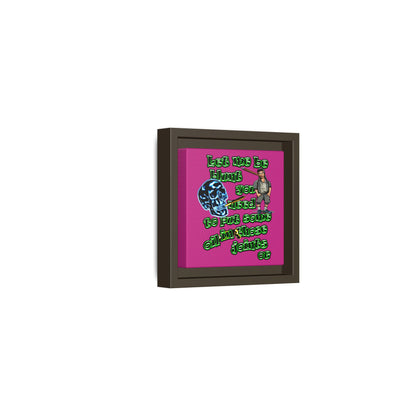 og - framed canvas art (pink)