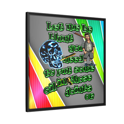 og - framed canvas art (rainbow split)