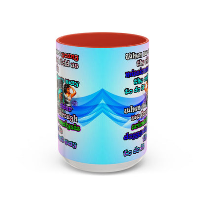 doggystyle - Accent Mug (light blue-pink wave)