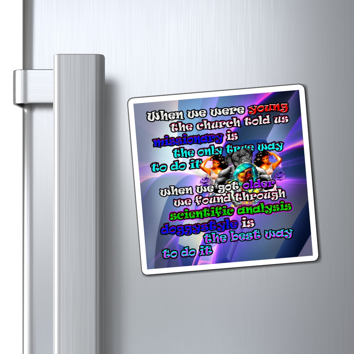 doggystyle - Magnets - (grey-pink wave)