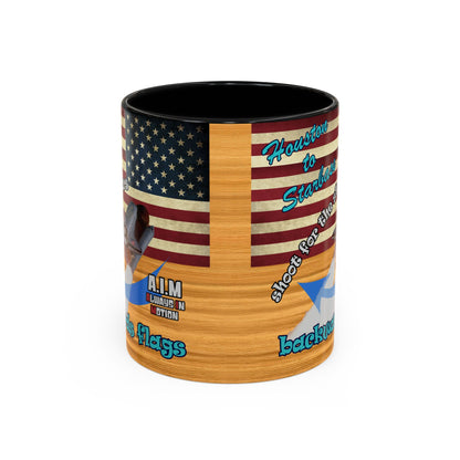 shoot for the stars - Accent Mug (butterscotch wood finish)