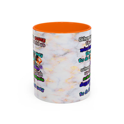doggystyle - Accent Mug (white marble)