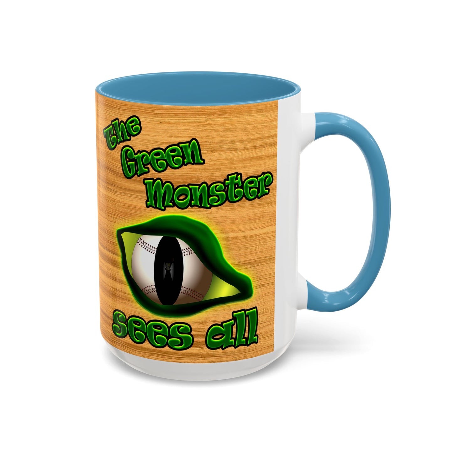 green monster - Accent Mug (butterscotch wood finish)