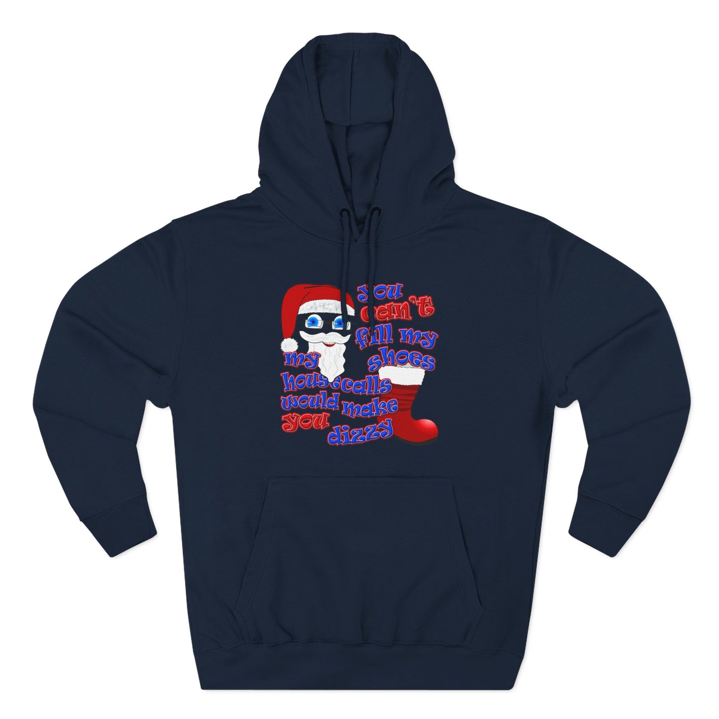 santa's shoes - Three-Panel Fleece Hoodie