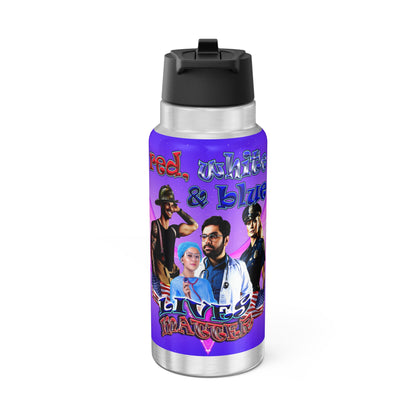 rw&b lives matter - Gator Tumbler, 32oz  (purple-pink wave)