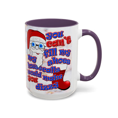 santa's shoes - Accent Mug (white marble)