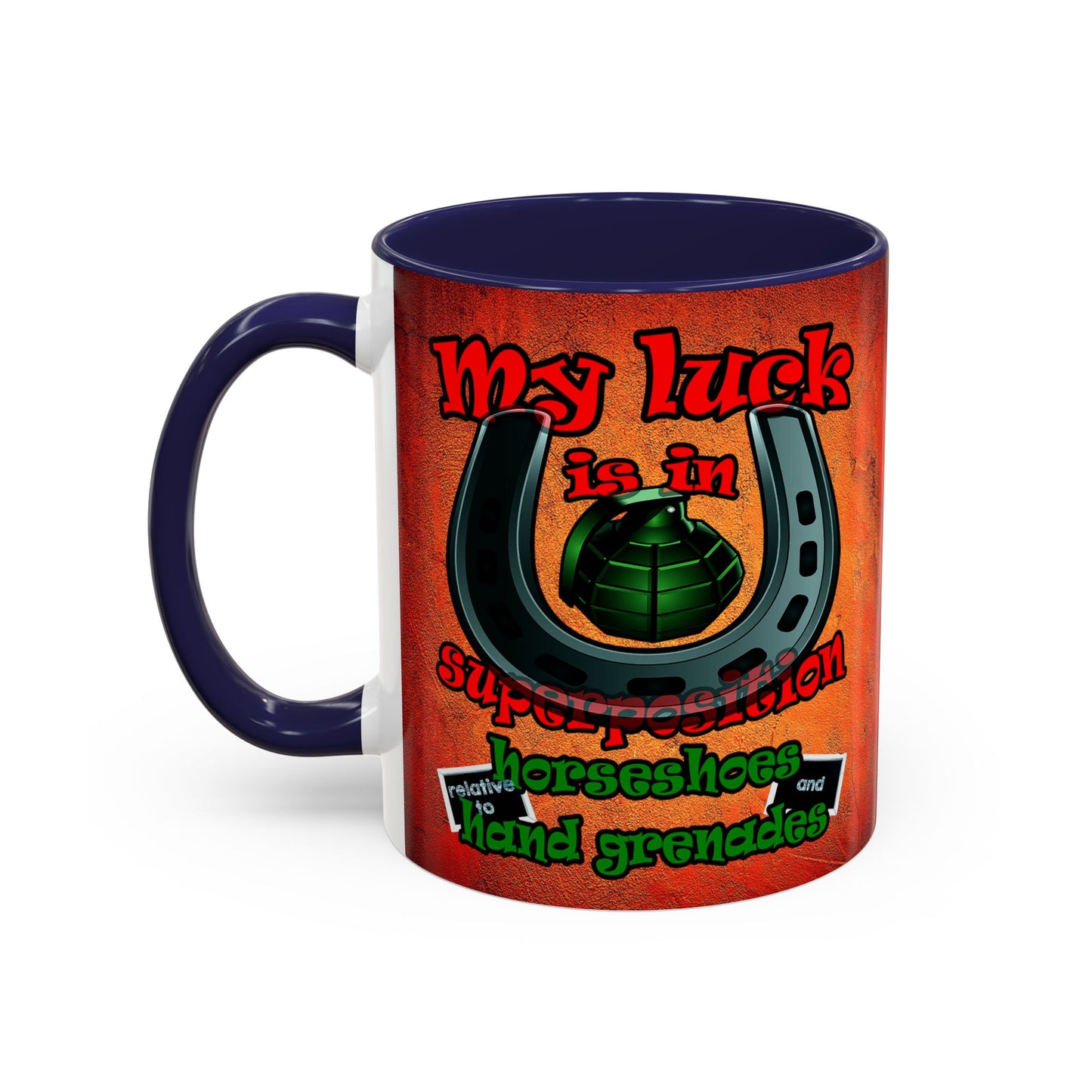 my luck - Accent Mug (burnt orange)