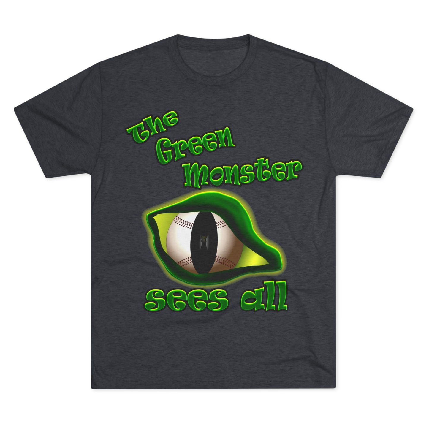 green monster - Unisex Tri-Blend Crew Tee