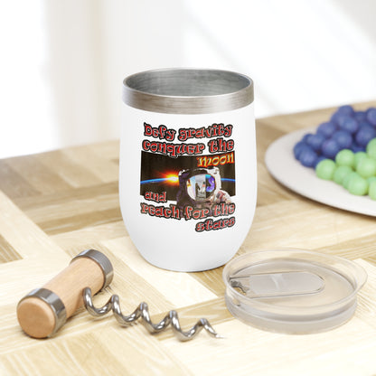 defy conquer reach - Chill Wine Tumbler
