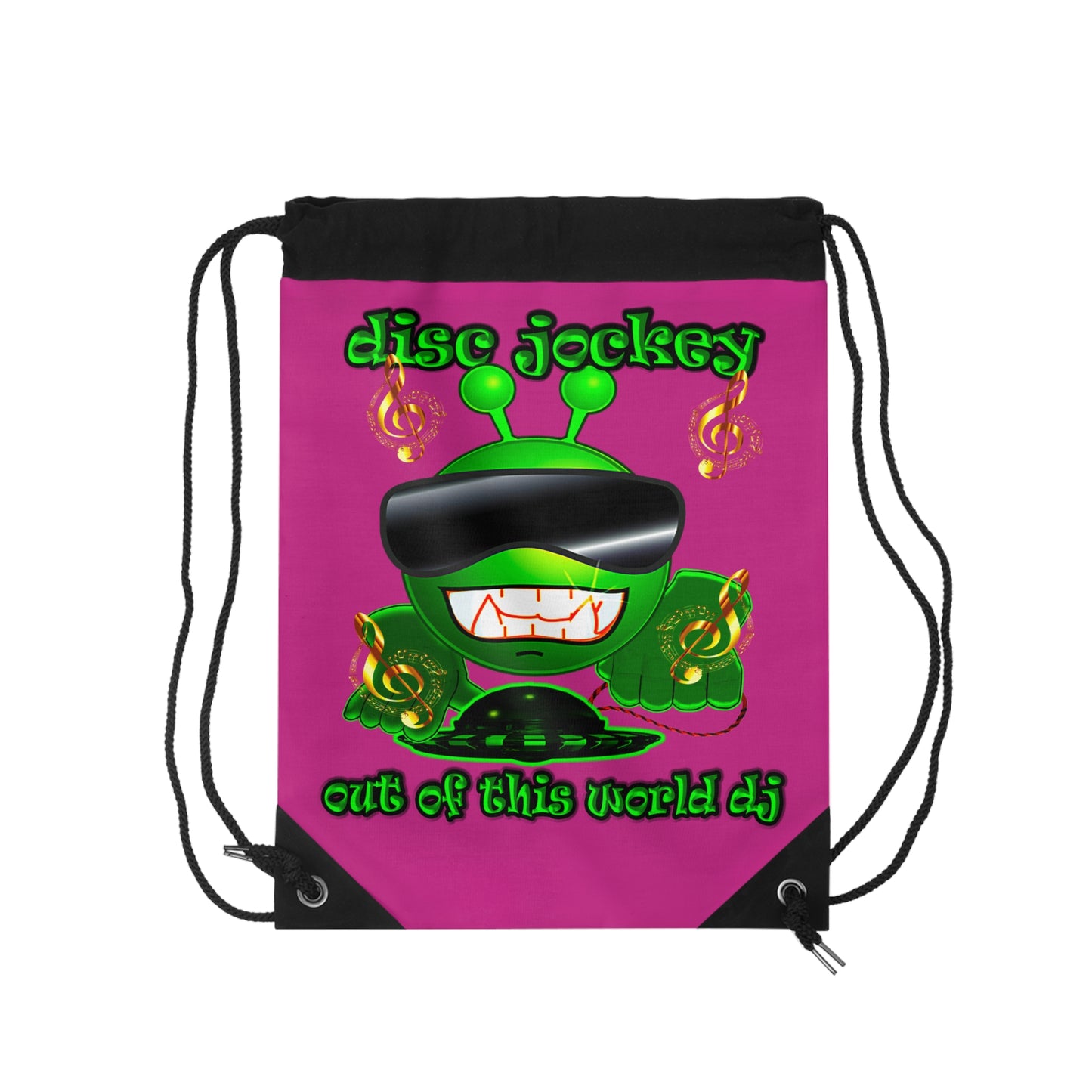 disc jockey - Drawstring Bag (pink)