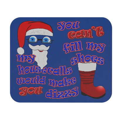 santa's shoes - Mouse Pad (Rectangle) (dark blue)