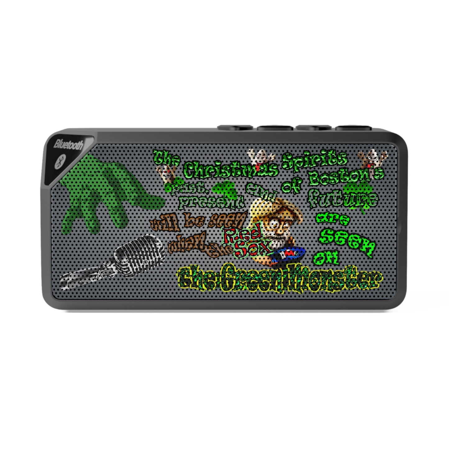 christmas spirits of boston - Jabba Bluetooth Speaker (grey-light grey)