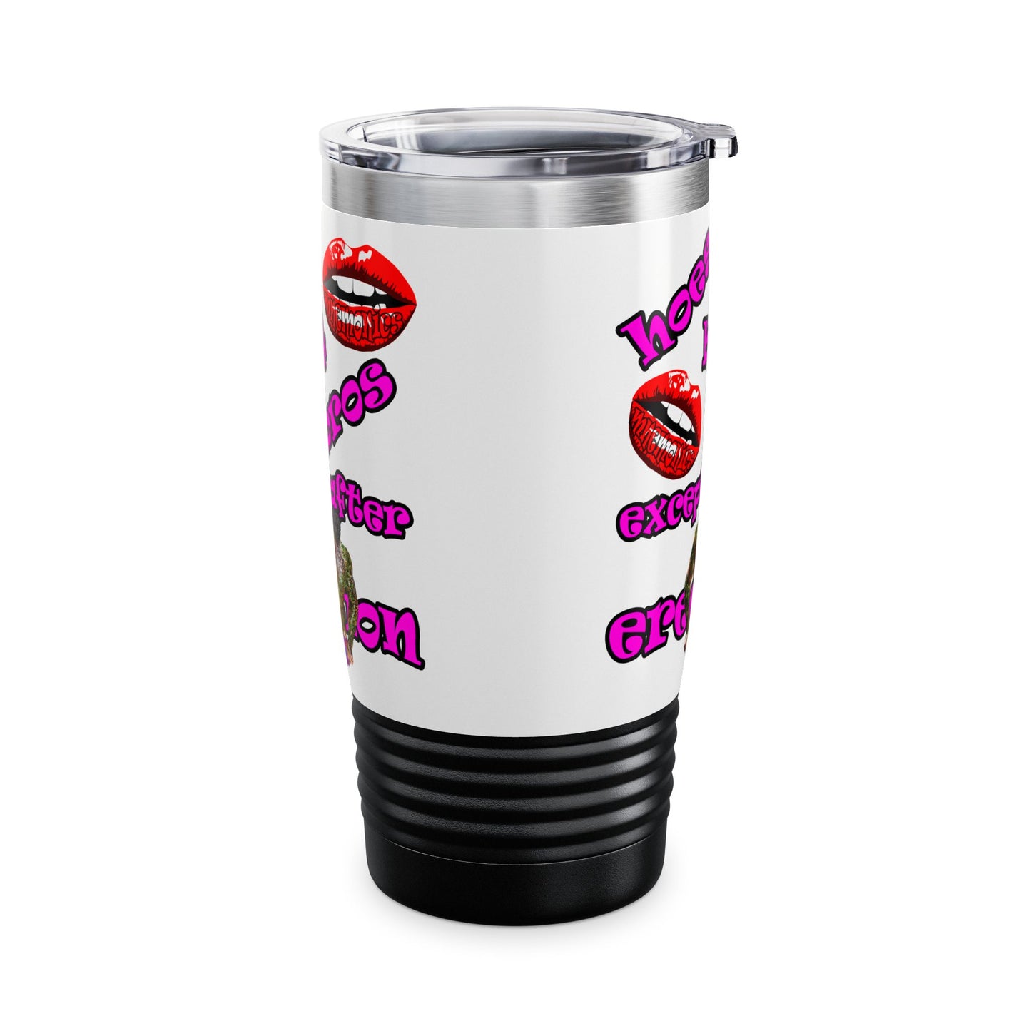hoes b4 bros - Ringneck Tumbler, 20oz (white)