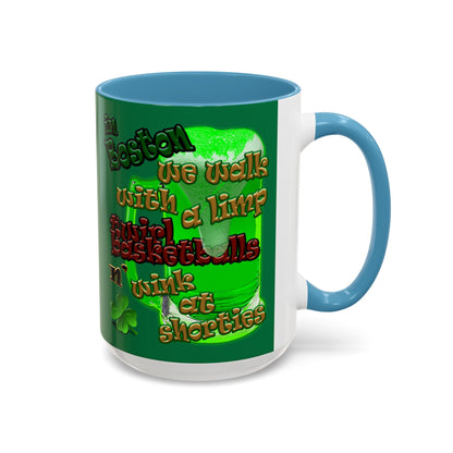 celtics logo - Accent Mug (dark green)