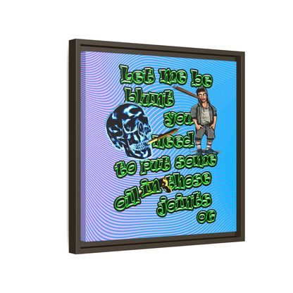 og - framed canvas art (light blue-purple wave)