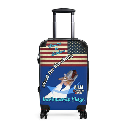 shoot for the stars - Suitcase (dark blue)