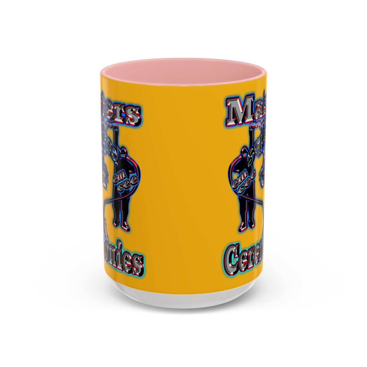 em cee squared - Accent Mug (yellow)