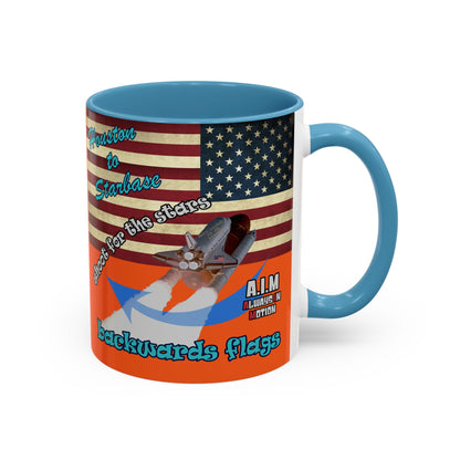 shoot for the stars - Accent Mug (orange)
