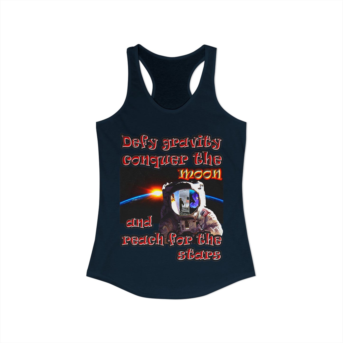 defy conquer reach - Women's Ideal Racerback Tank