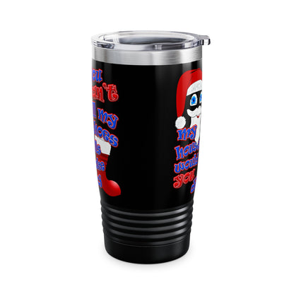 santa's shoes - Ringneck Tumbler, 20oz (black)