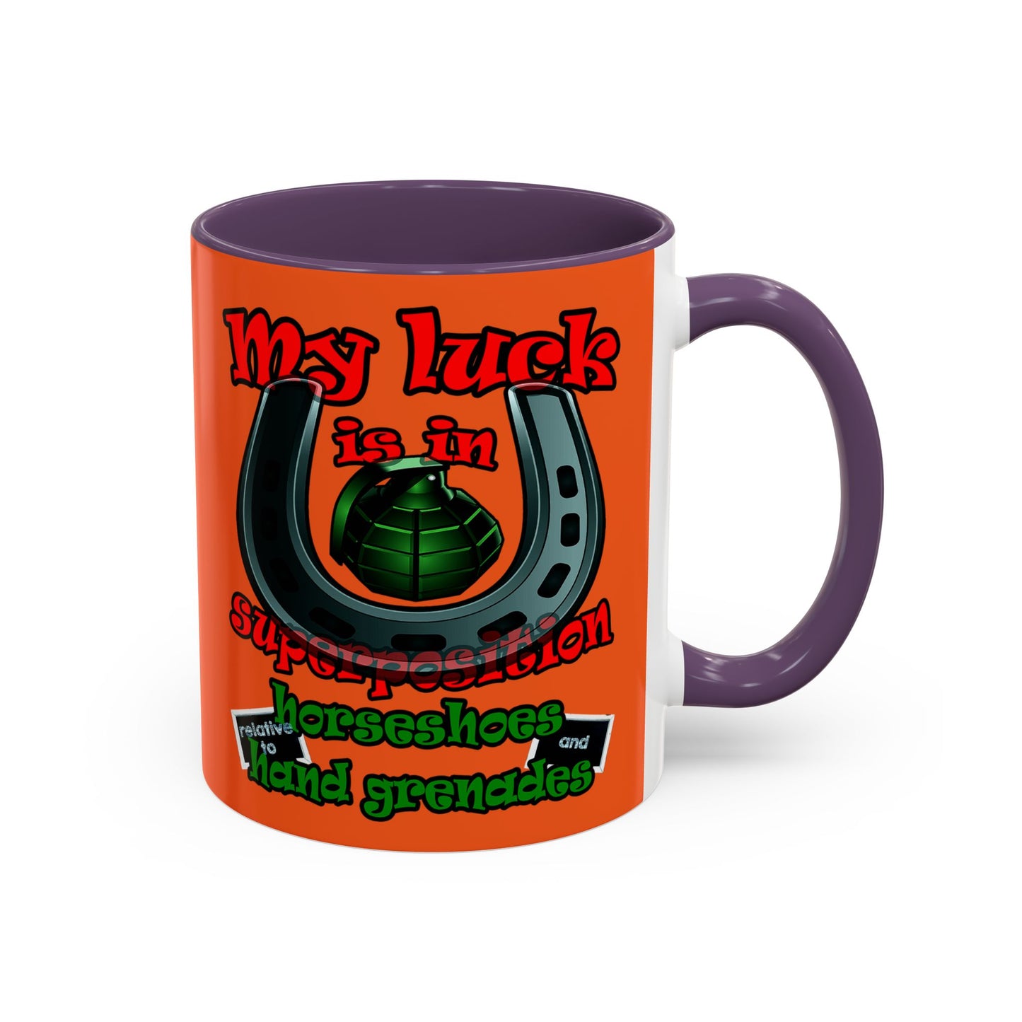 my luck - Accent Mug (orange)